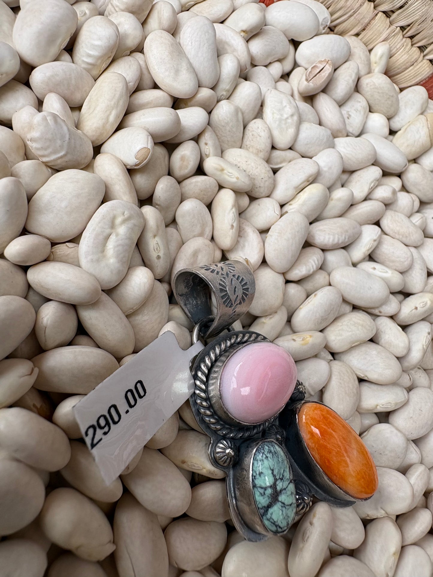 3 Multi Stone Native Made Pendant