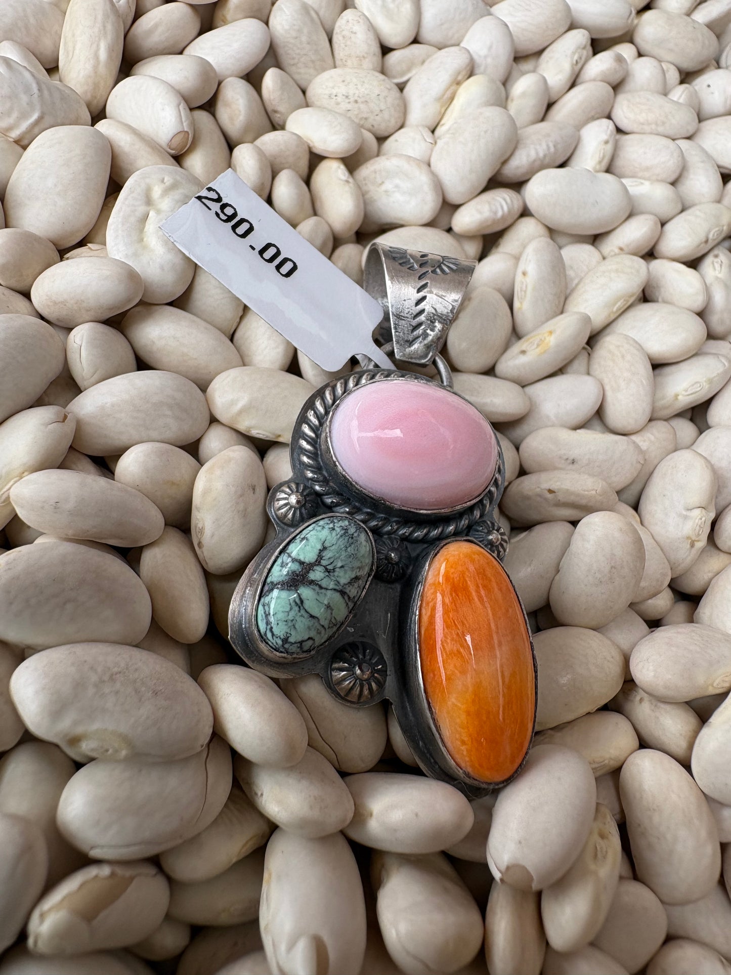 3 Multi Stone Native Made Pendant