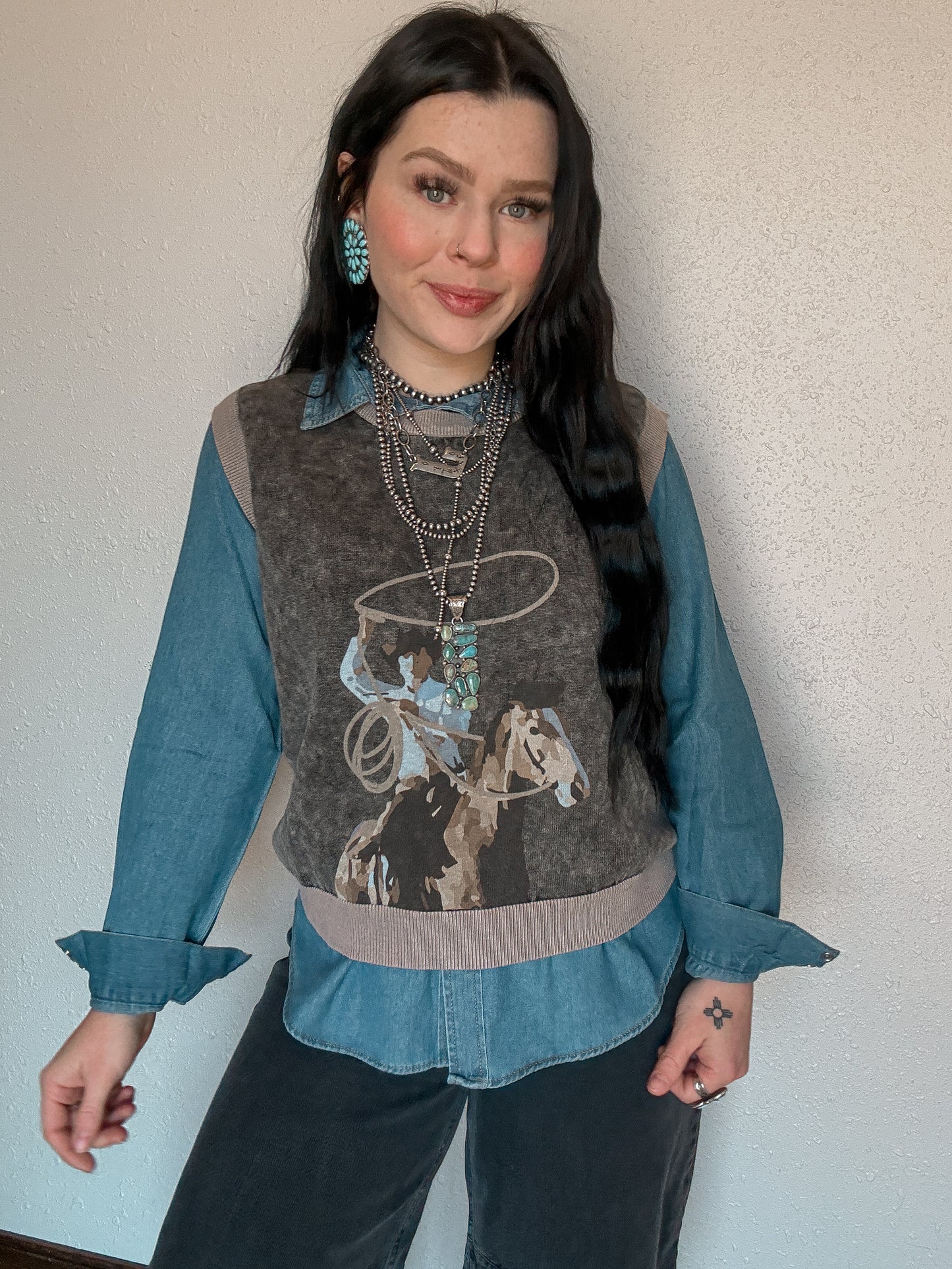 Swing Wide Sweater Vest