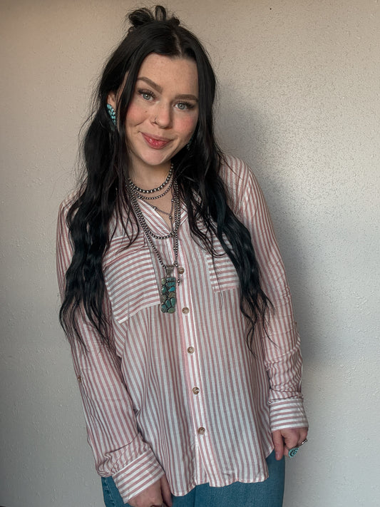 The Mesa Button Up *Rose