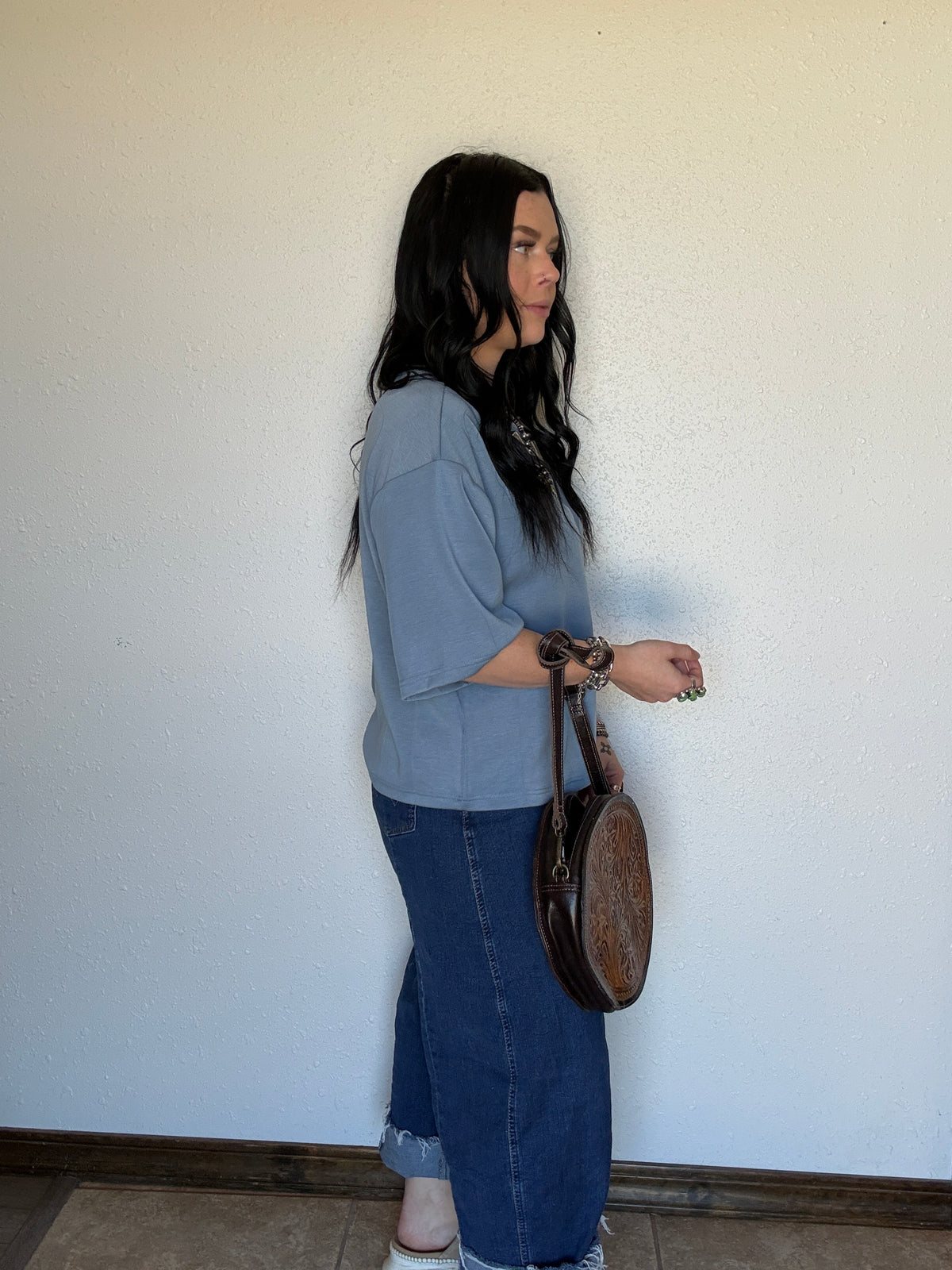 Butter Basic Tee *Dusty Blue