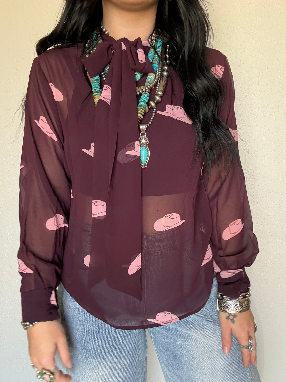 Sheer Hatz Blouse