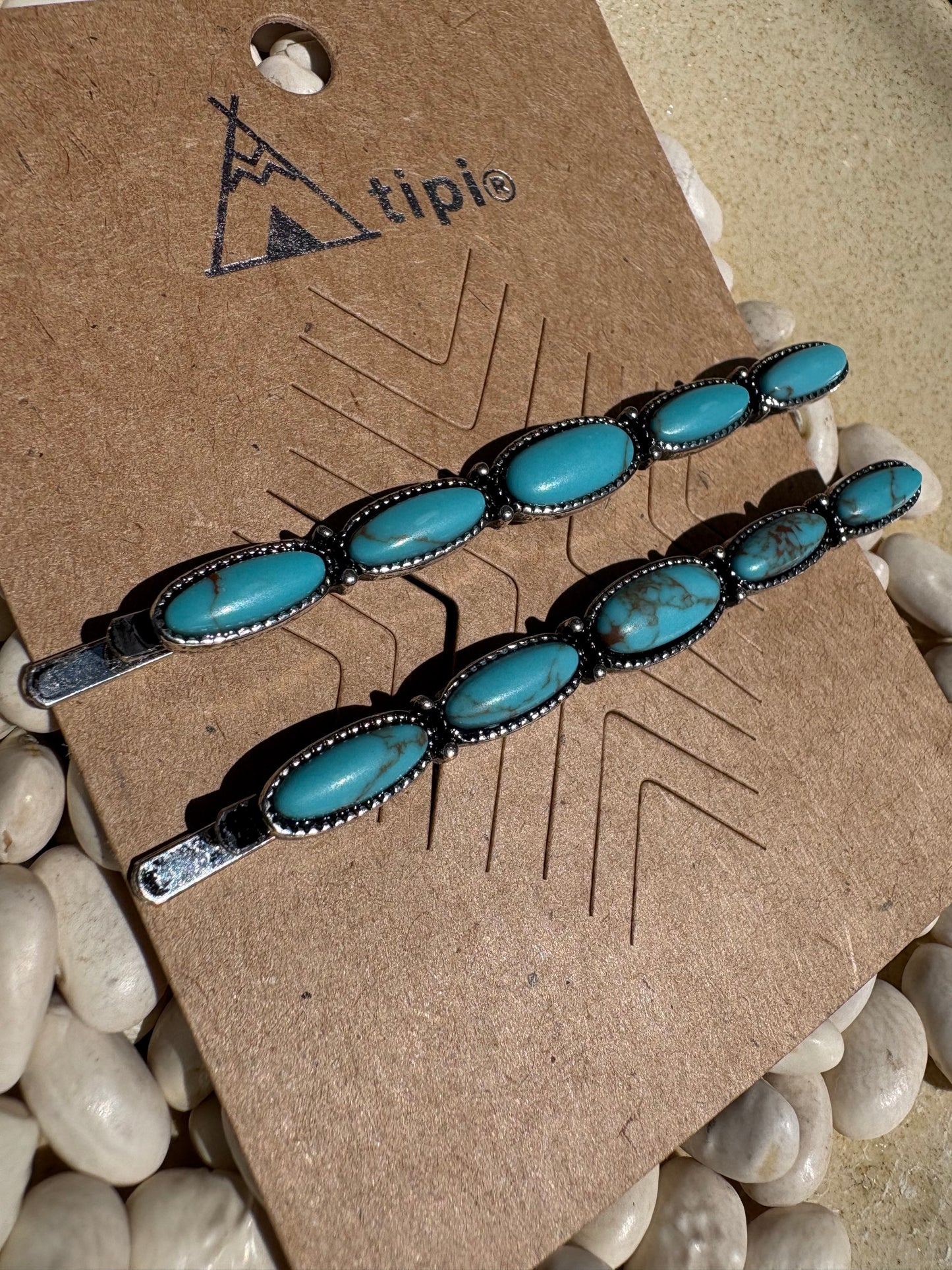 Turquoise Bobby Pin Set