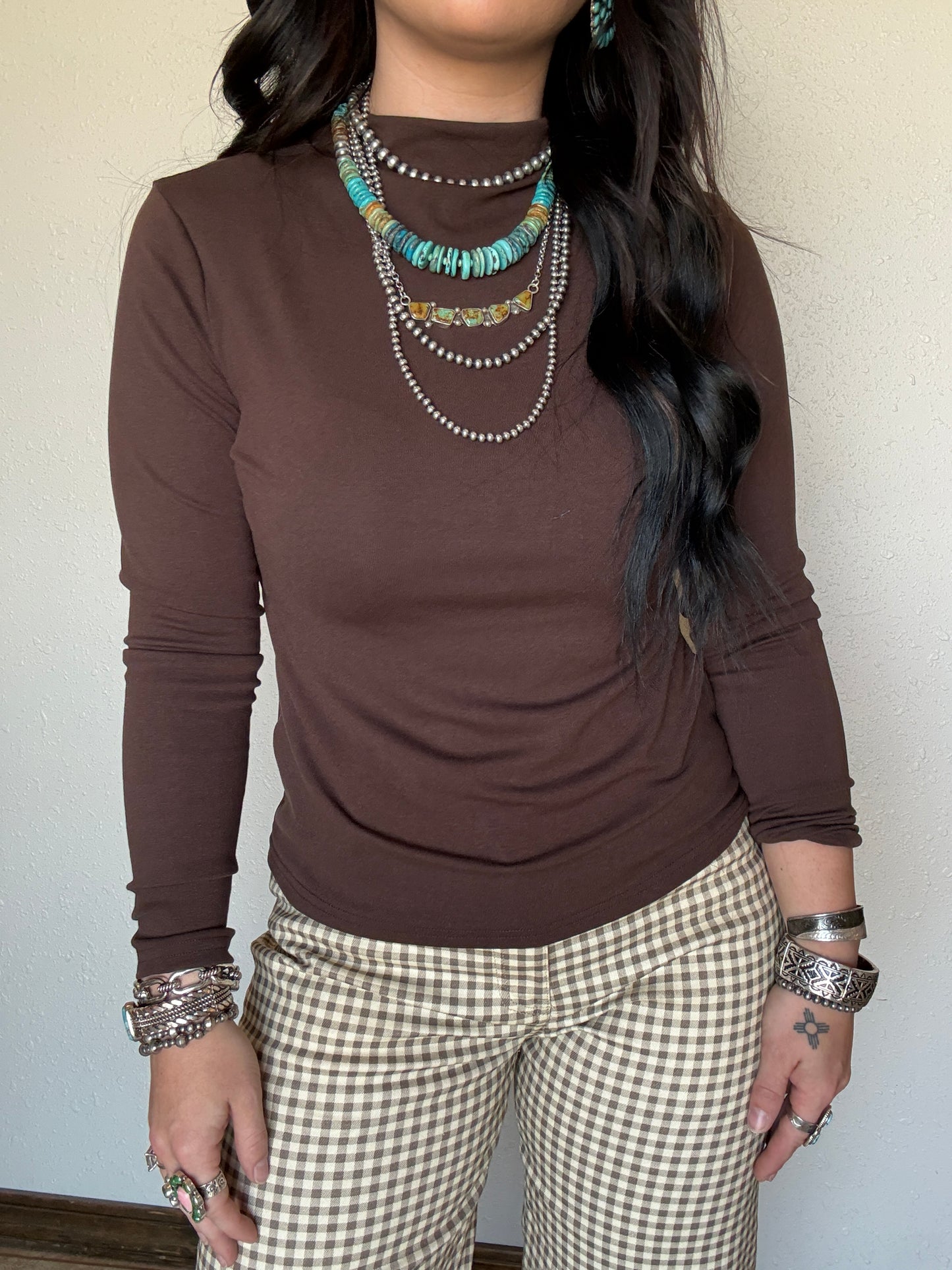 The Bay Pony Long Sleeve Mock Neck
