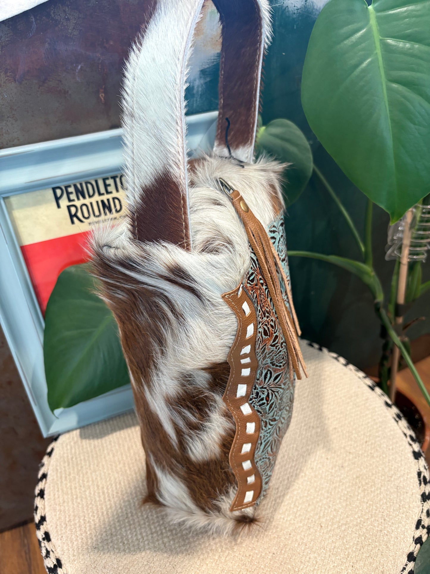 The Cass Cowhide Toiletry Bag