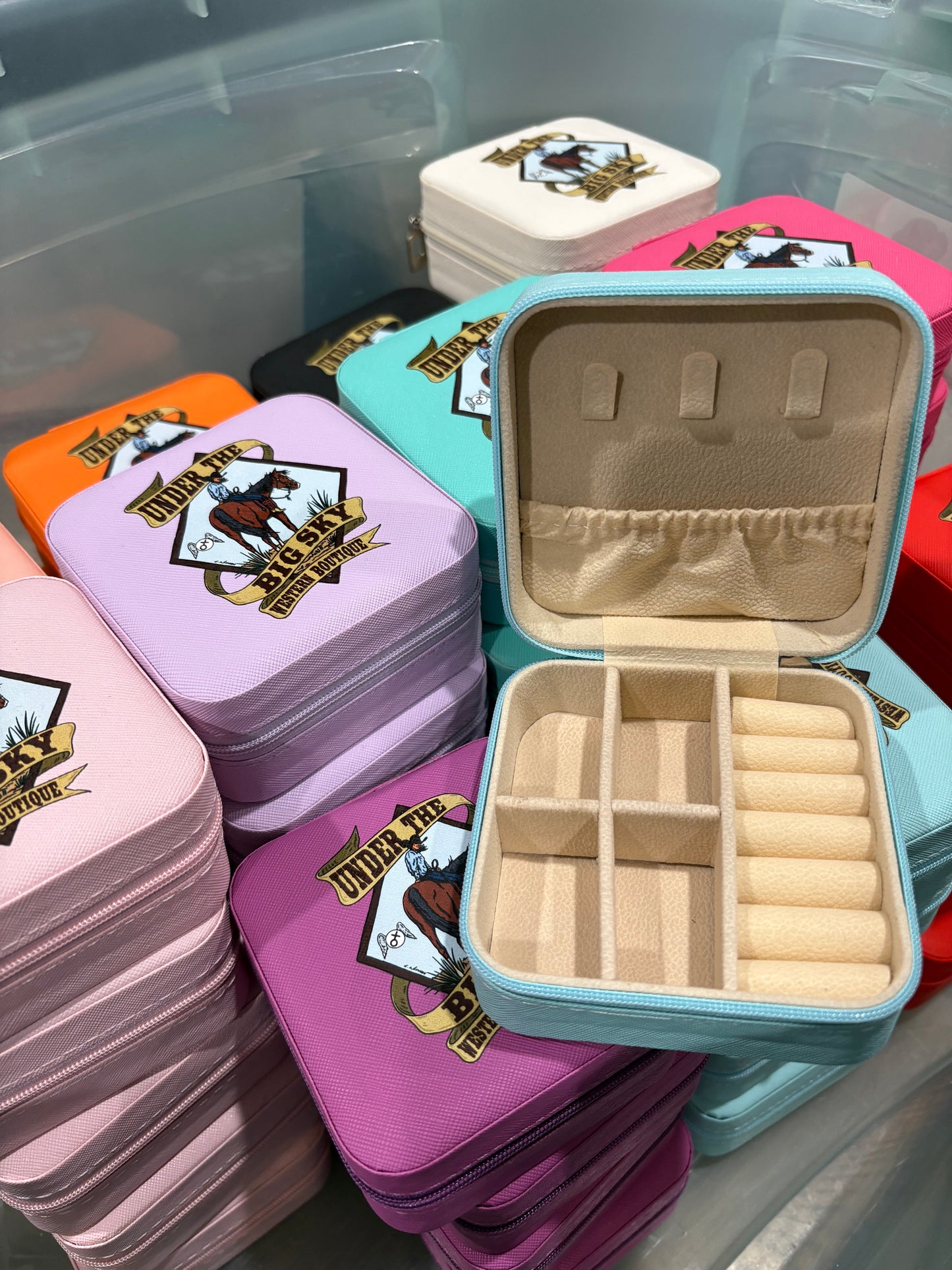 Under The Big Sky Logo Jewelry Case