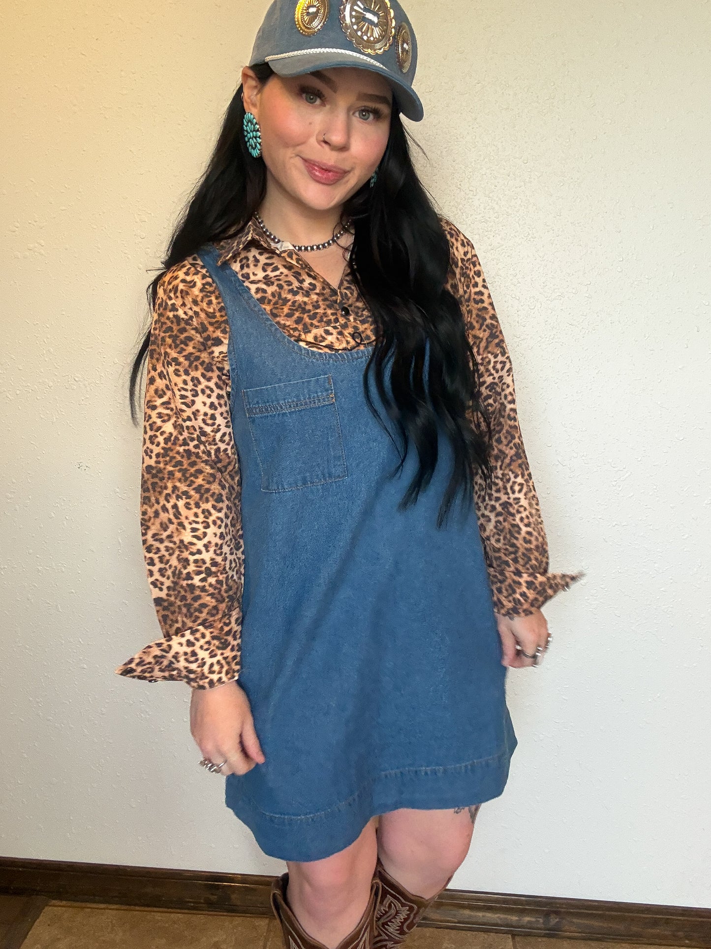 The Pastures Denim Dress *Dark