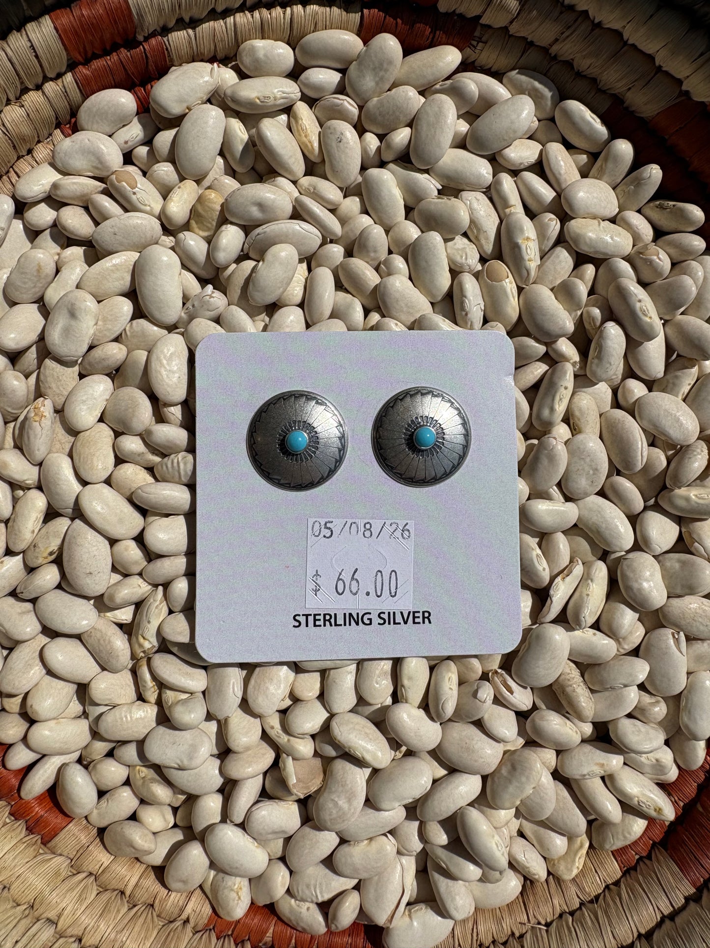Turquoise Concho Everyday Studs