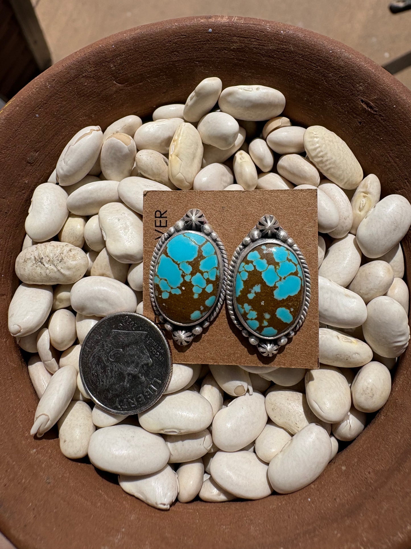 Mine 8 Turquoise Everyday Studs