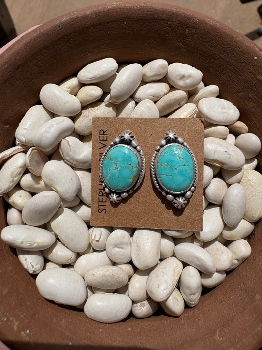 Mine 8 Turquoise Studs