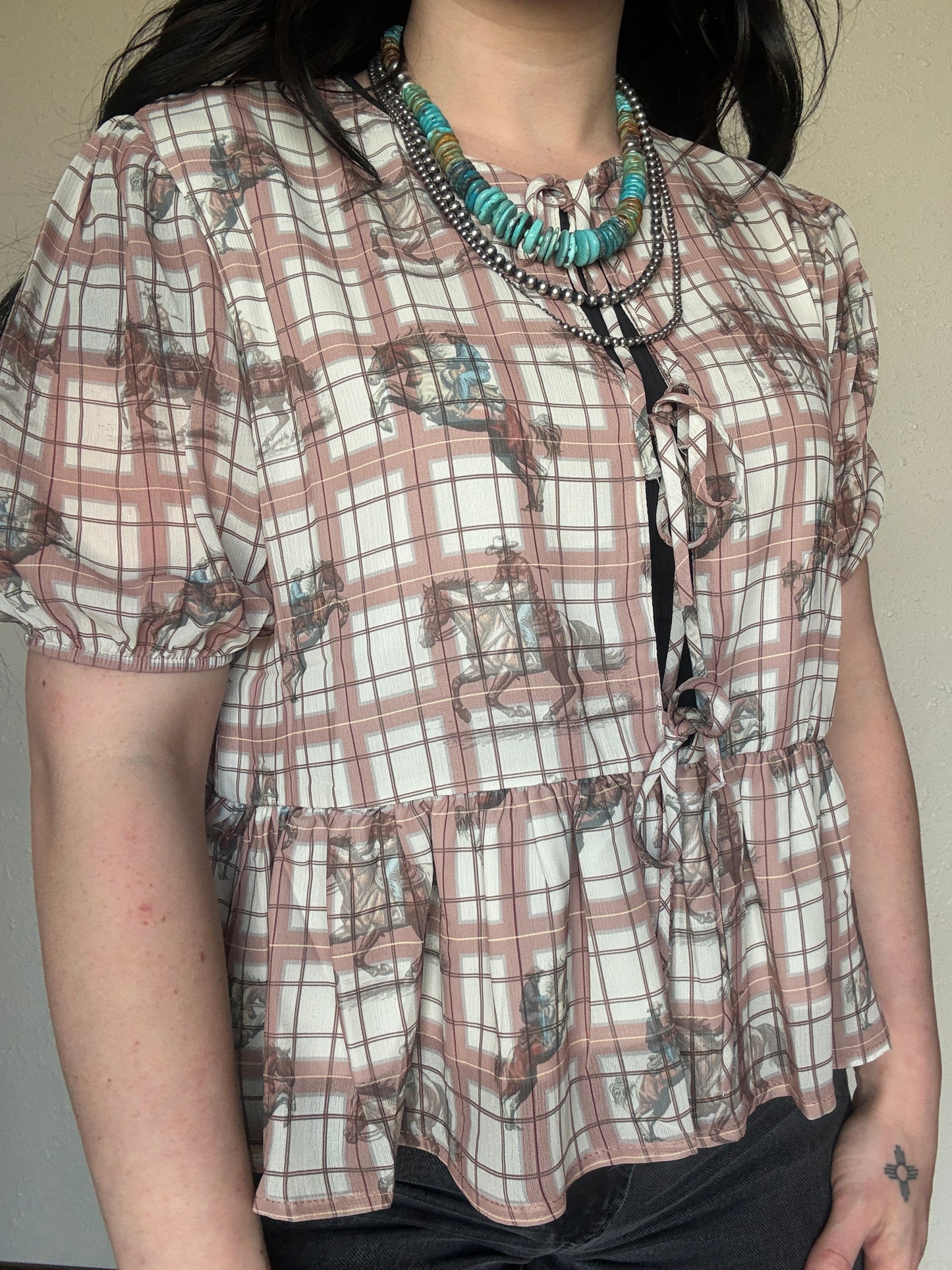 The Cowboy Gingham Top