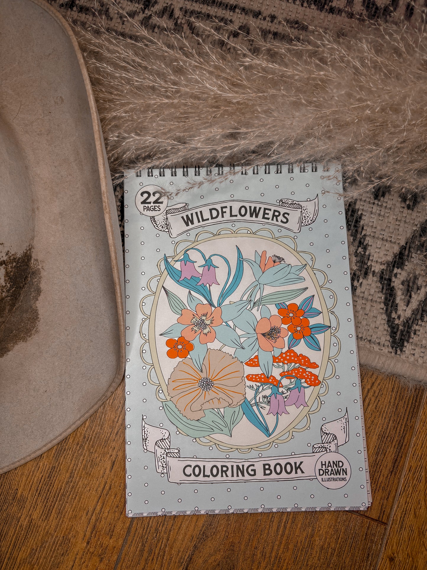Wild Flowers Coloring Book