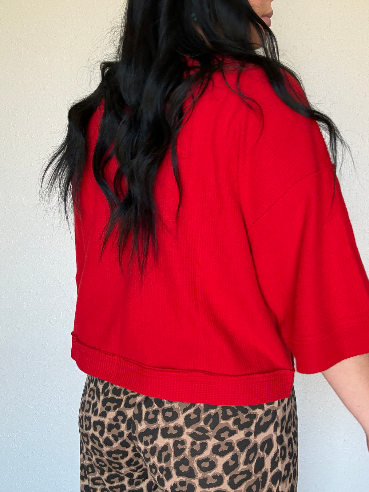 Red Pony Short Sleeve Sweater