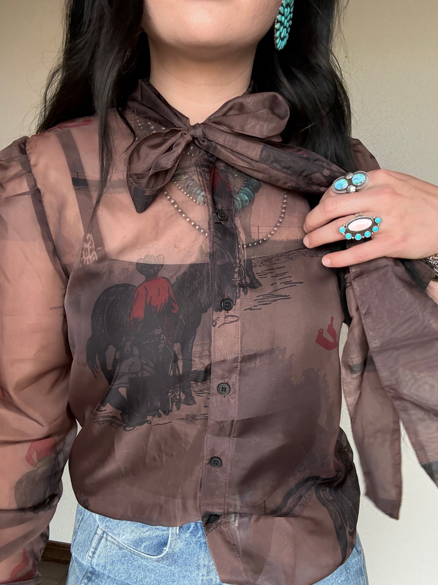 The Ranch Help Tie Blouse