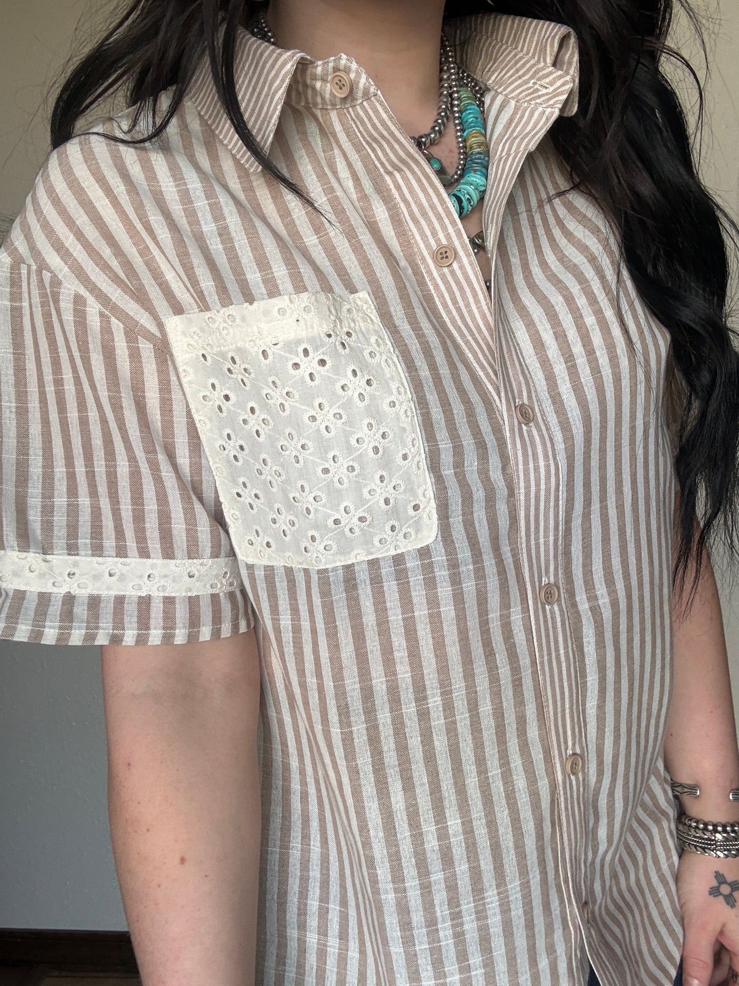 The Ester Button Up *Tan