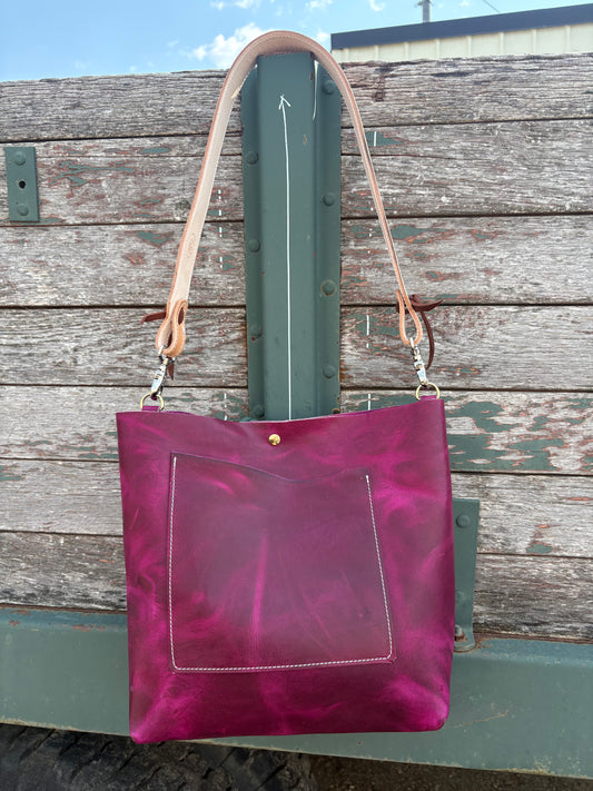 Wild Ponies Tote Bag *Burgundy