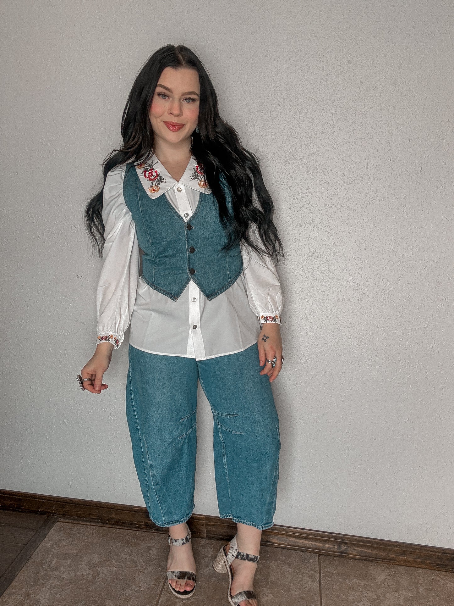 The Macy Embroidered Blouse