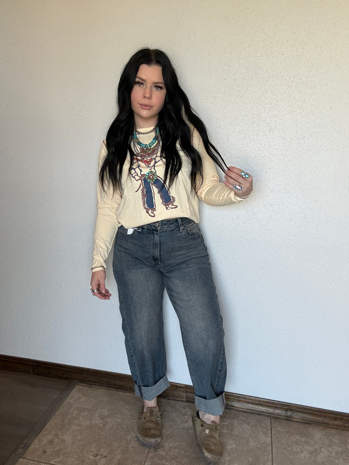 Cowboy Kid Printed Long Sleeve Top