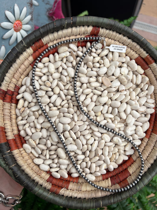 Silver Plated Brass Pearls
