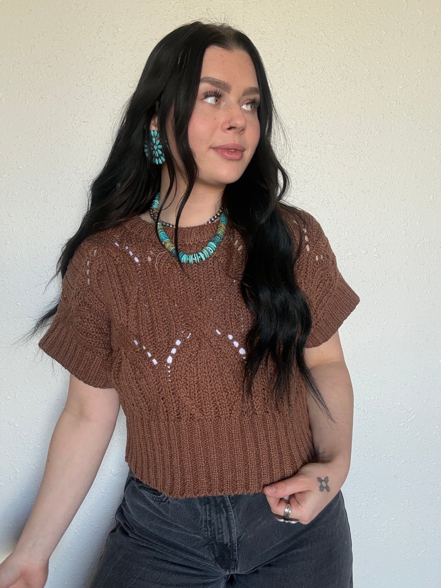 The Missy Crochet Top *Chocolate