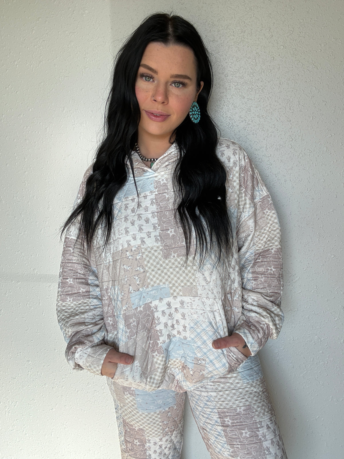 Western Way Quilted Hoodie