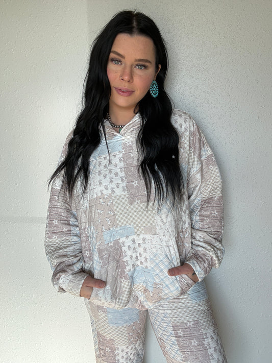 Western Way Quilted Hoodie