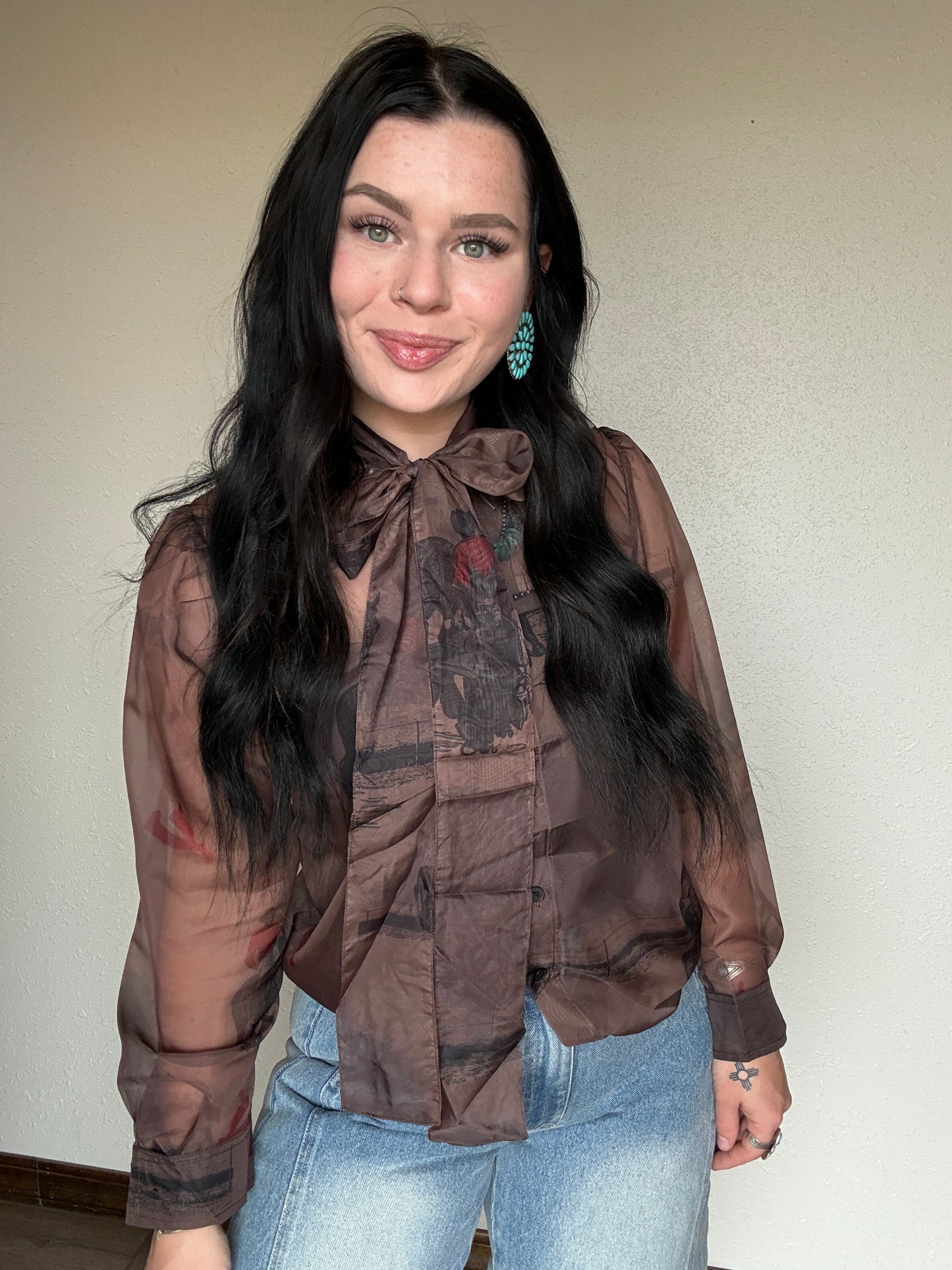 The Ranch Help Tie Blouse
