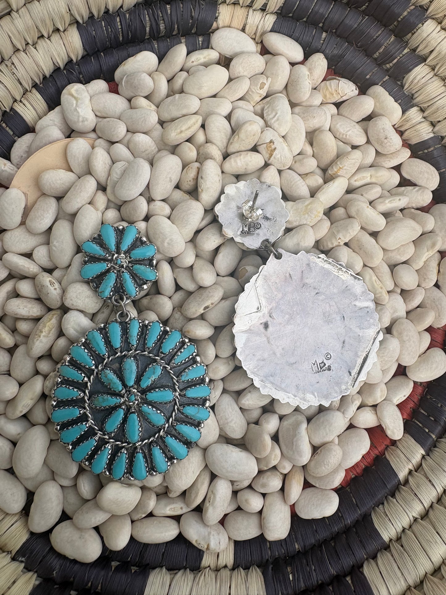 Large Native Made Cluster Dangles by Mary Benally