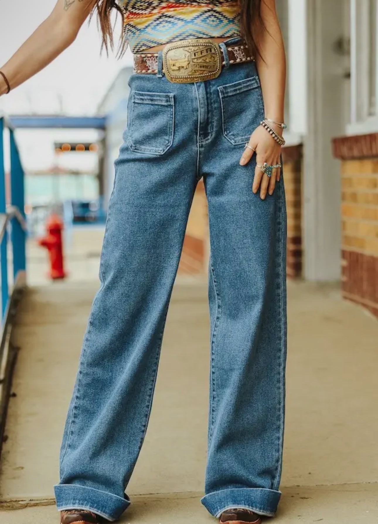 The Chloe Denim Trouser