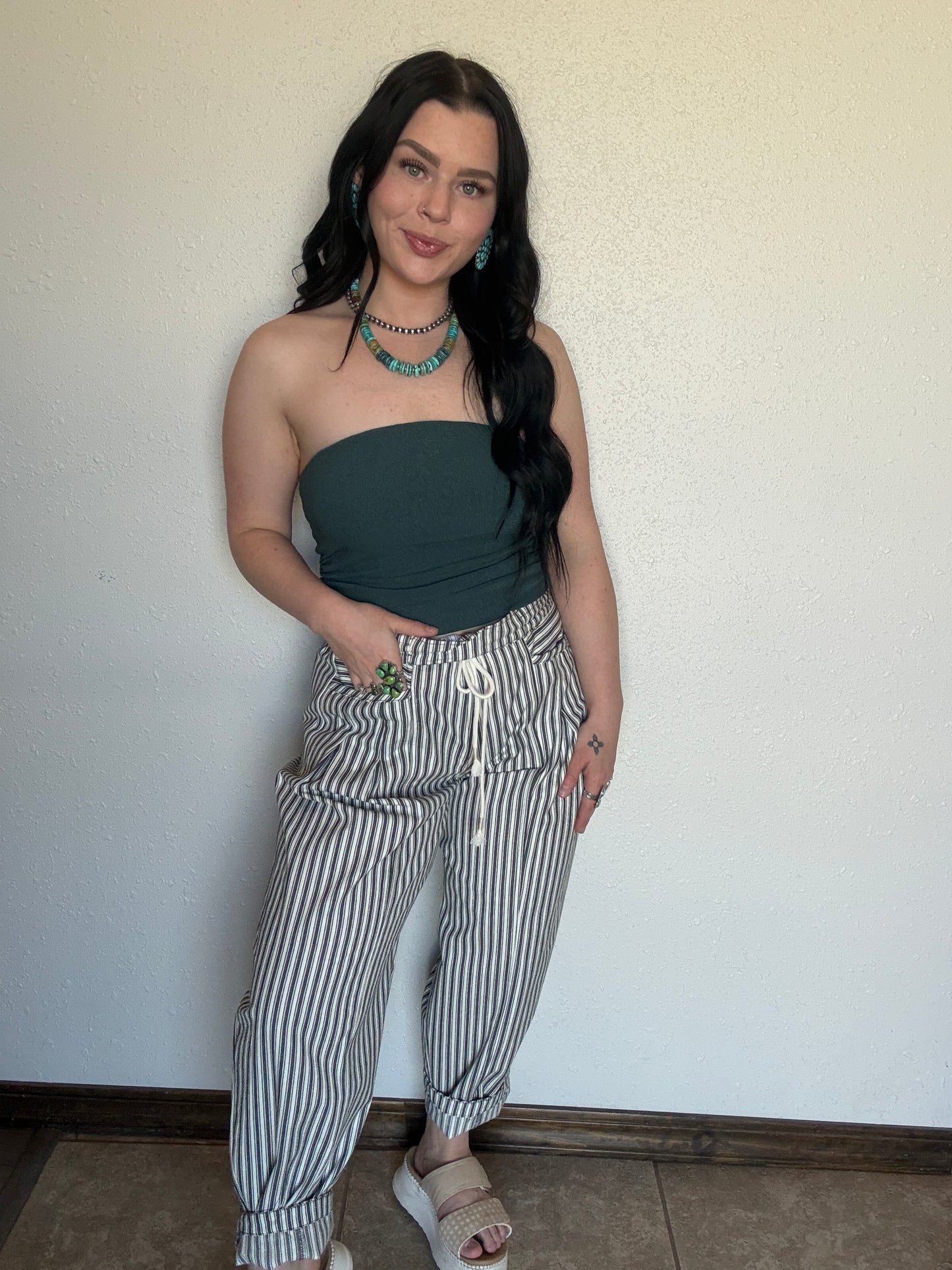 The Cayko Stripe Denim *Green