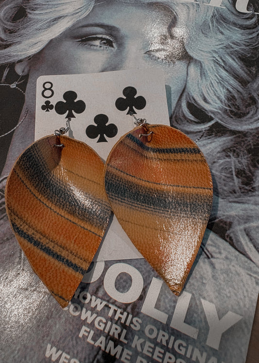 Serape Leather Earrings