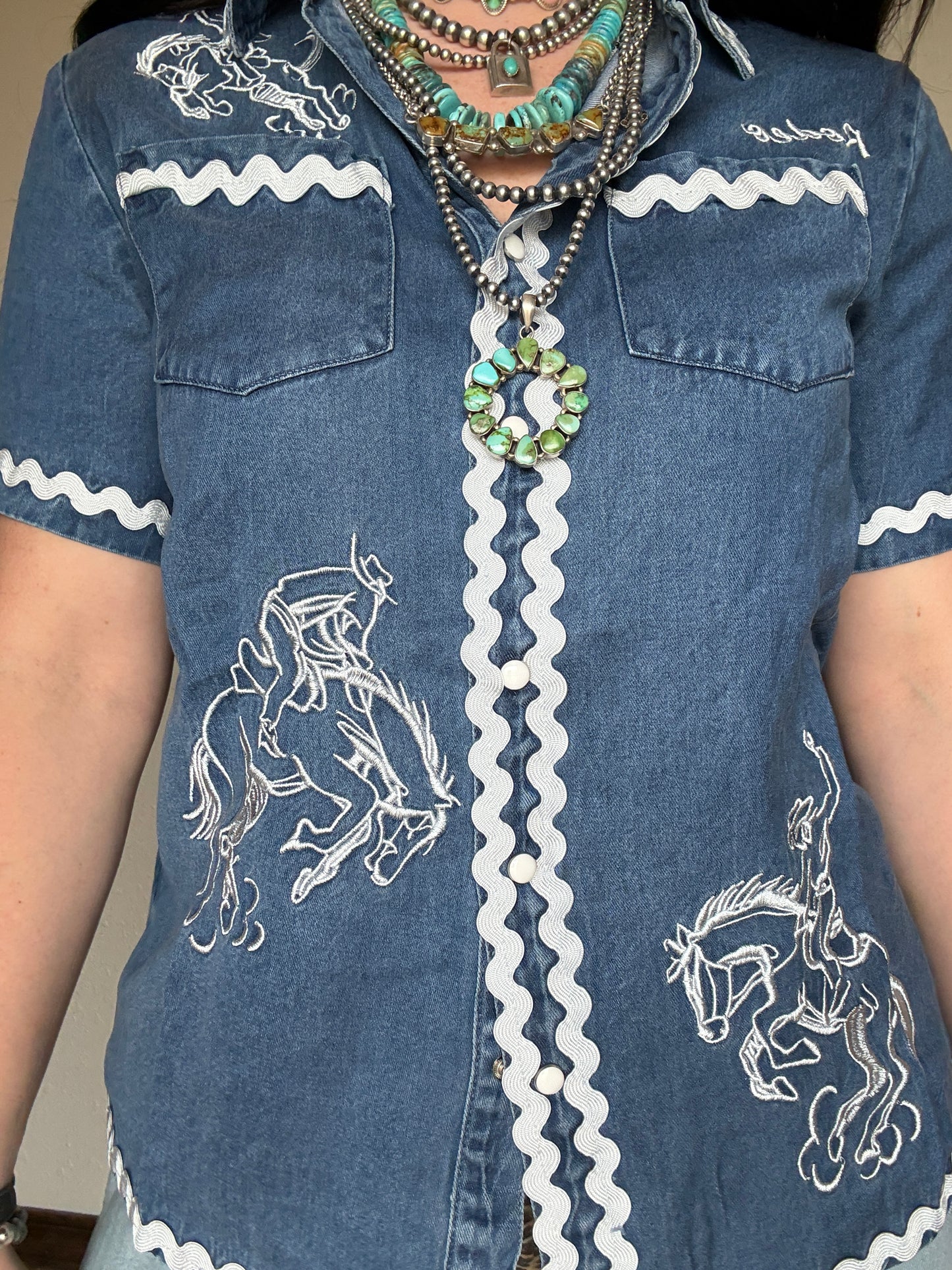 The American Cowboy Denim Short Sleeve