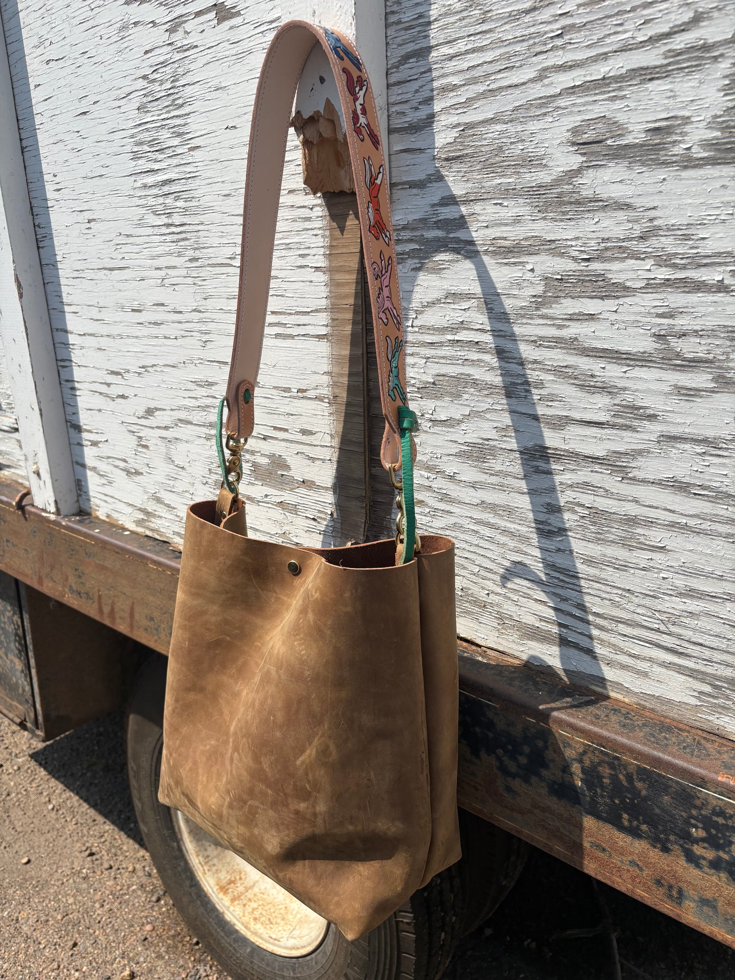 Wild Ponies Tote Bag *Tan
