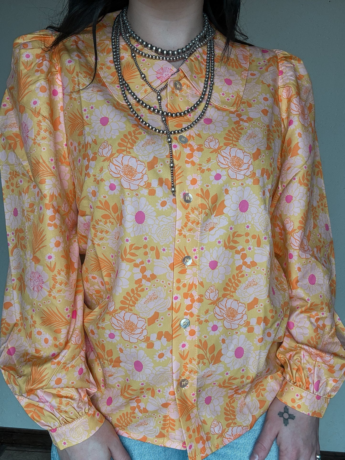 Peachy Prairie Blouse