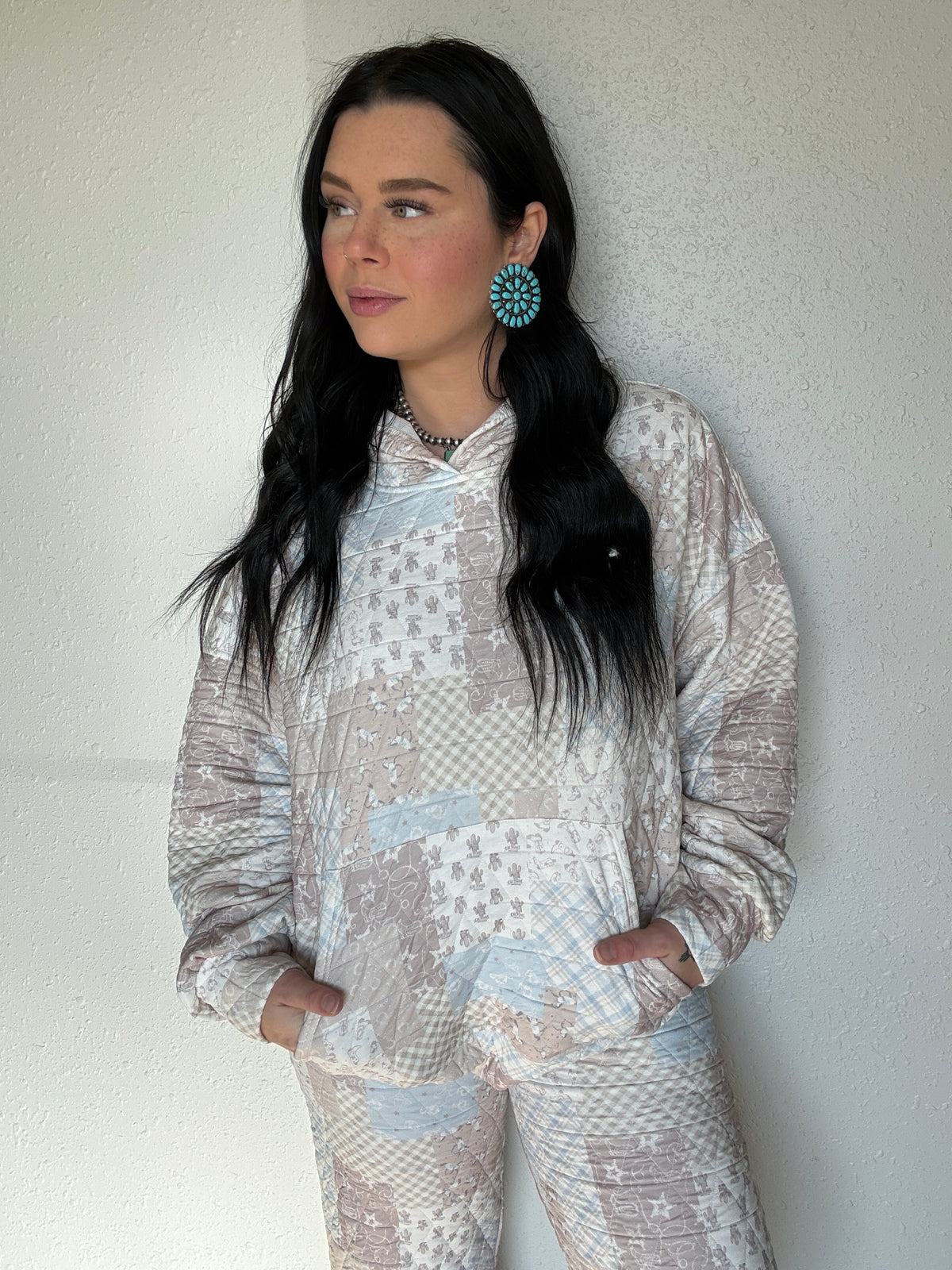 Western Way Quilted Hoodie