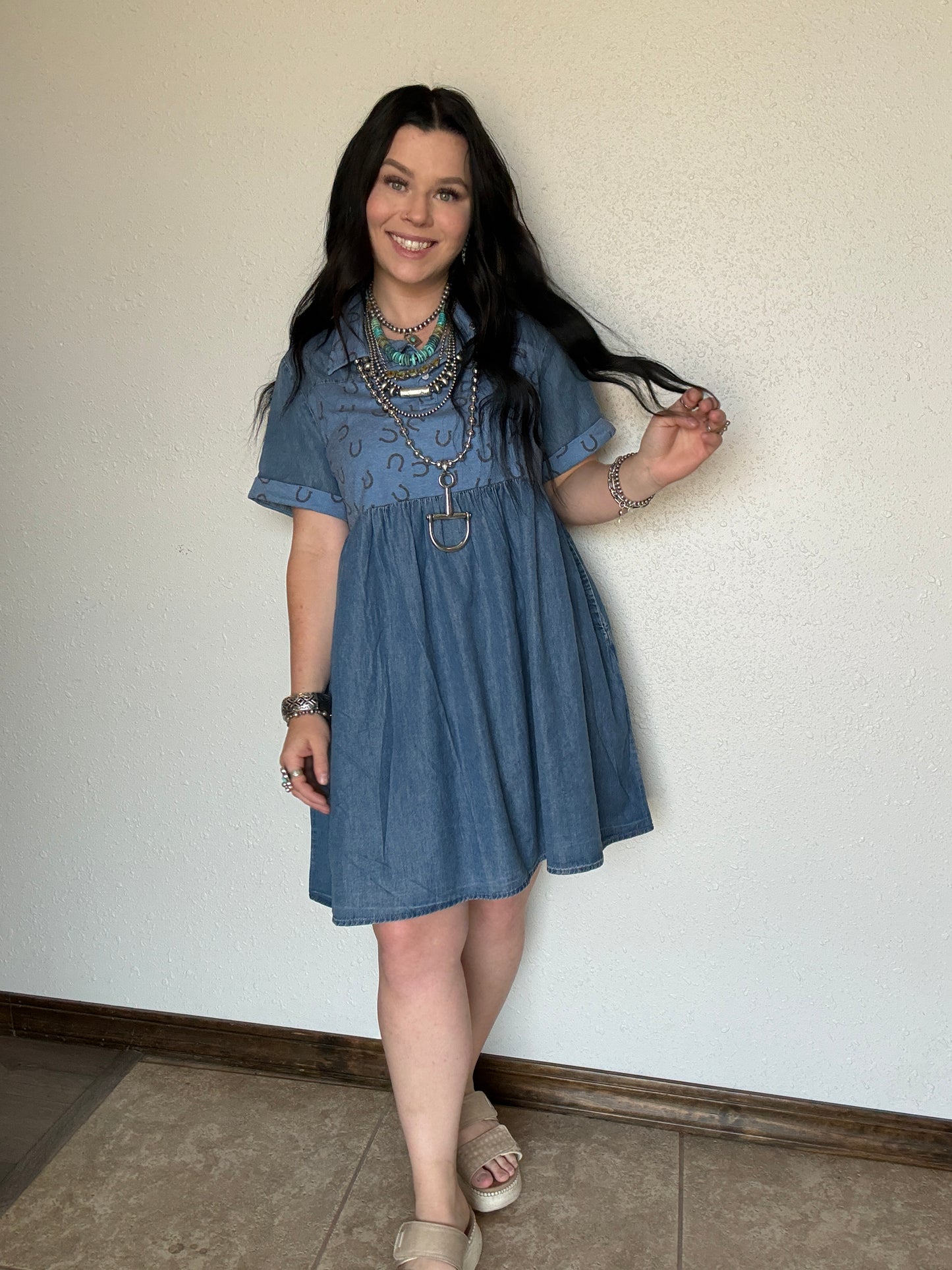 Hot Too Trot Denim Dress