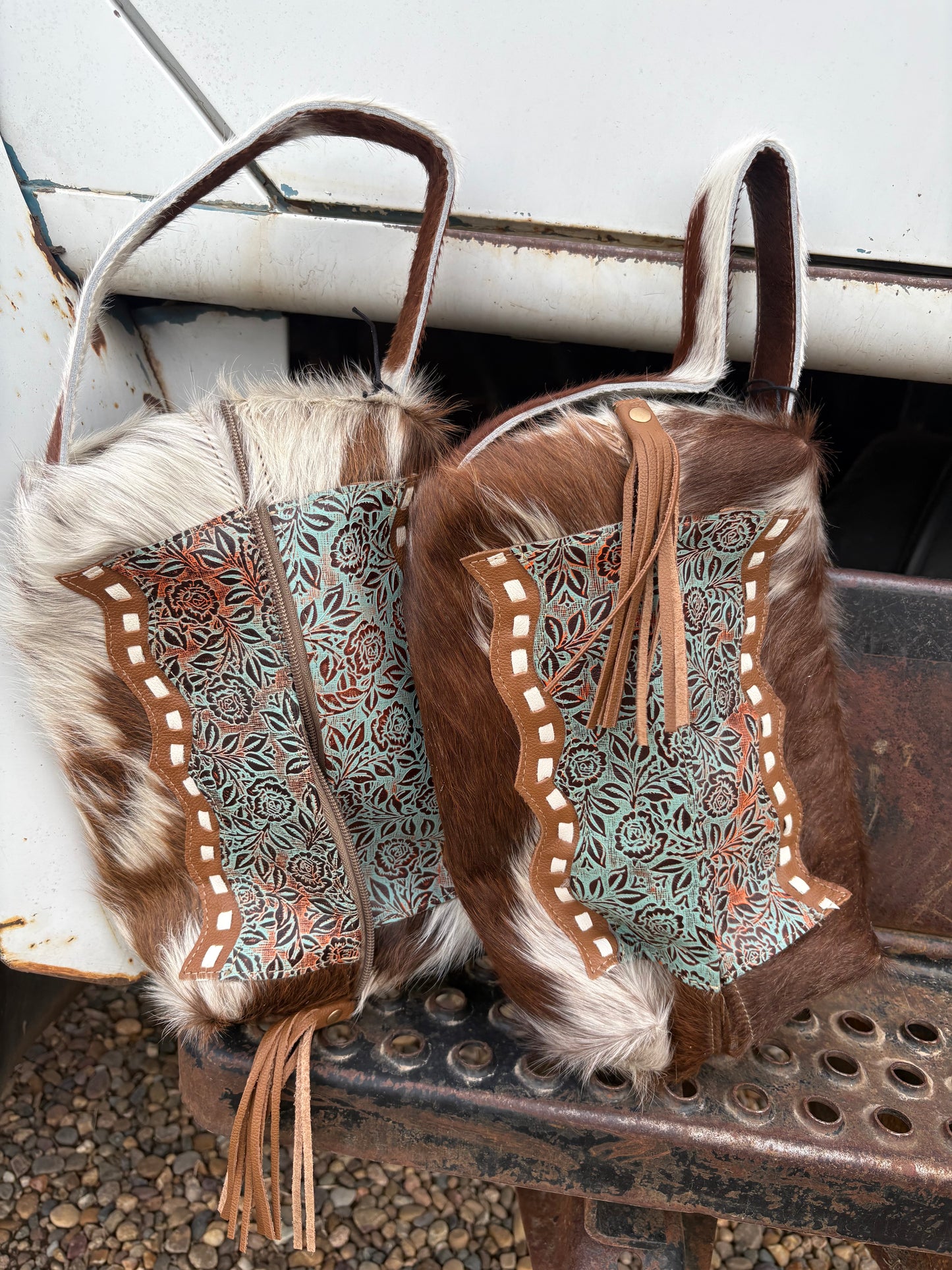 The Cass Cowhide Toiletry Bag