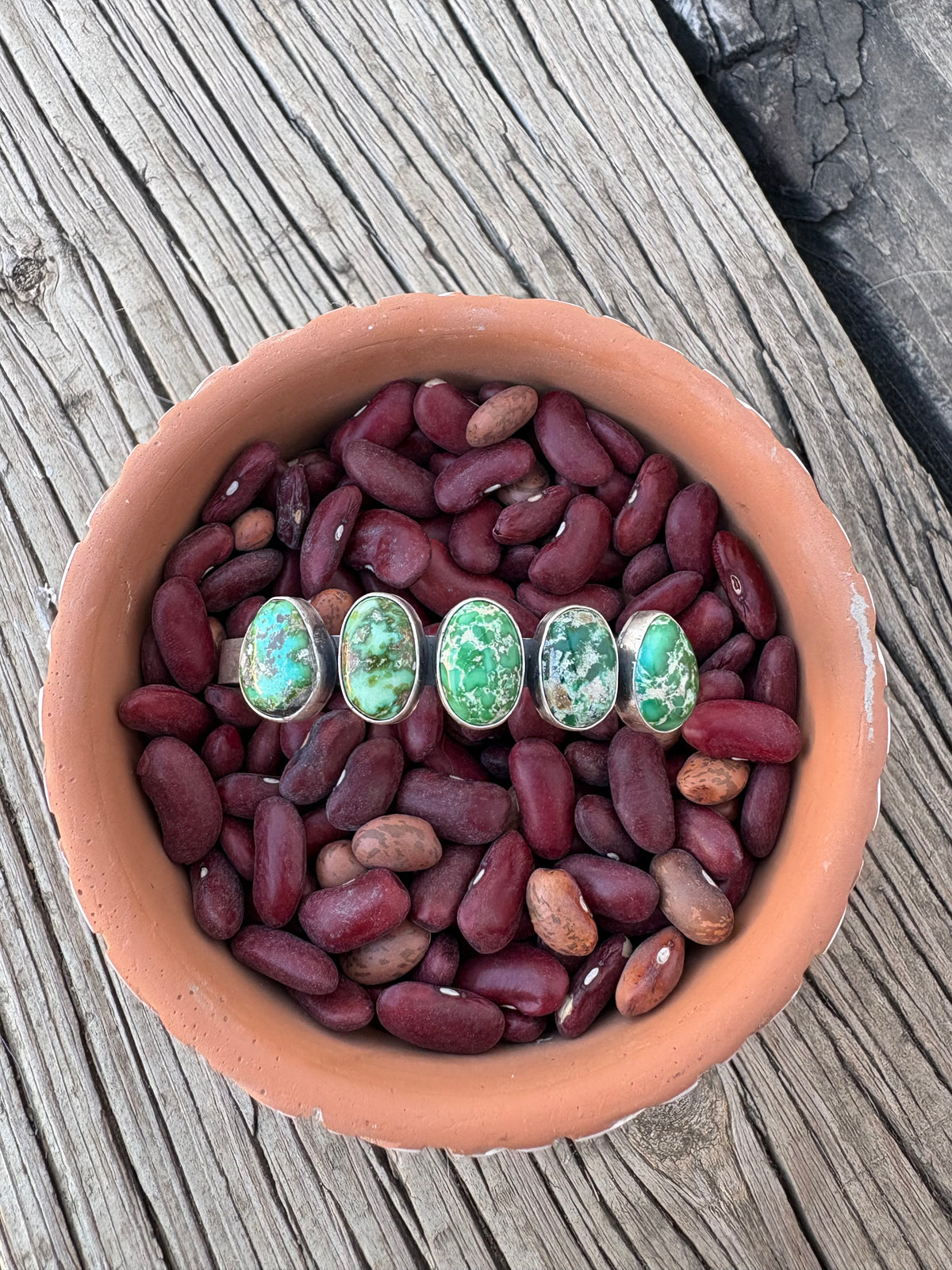 Elon Lewis Native Made 5 Stone Cuff