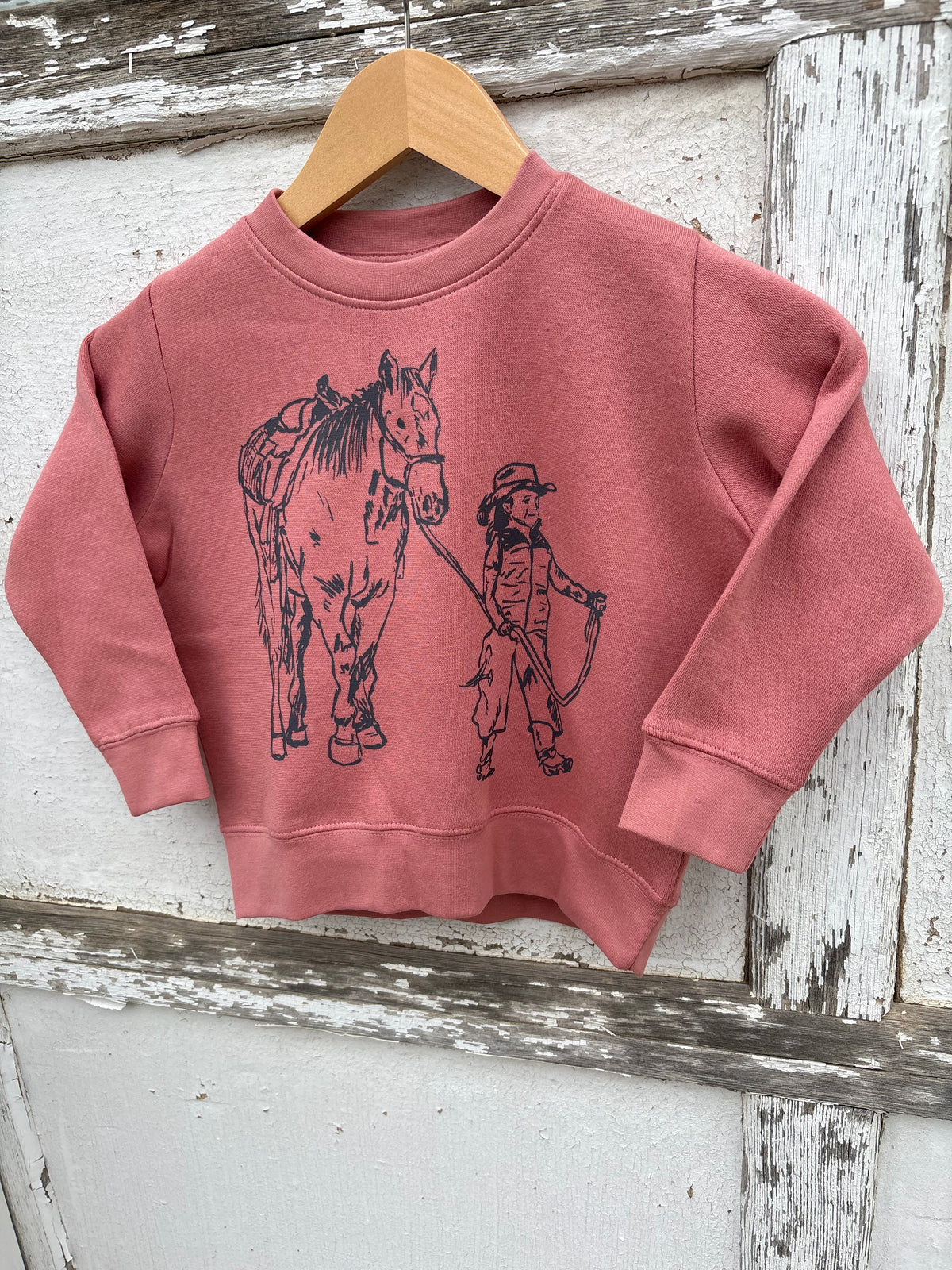 Little Cowgirl Youth Crewneck: Youth