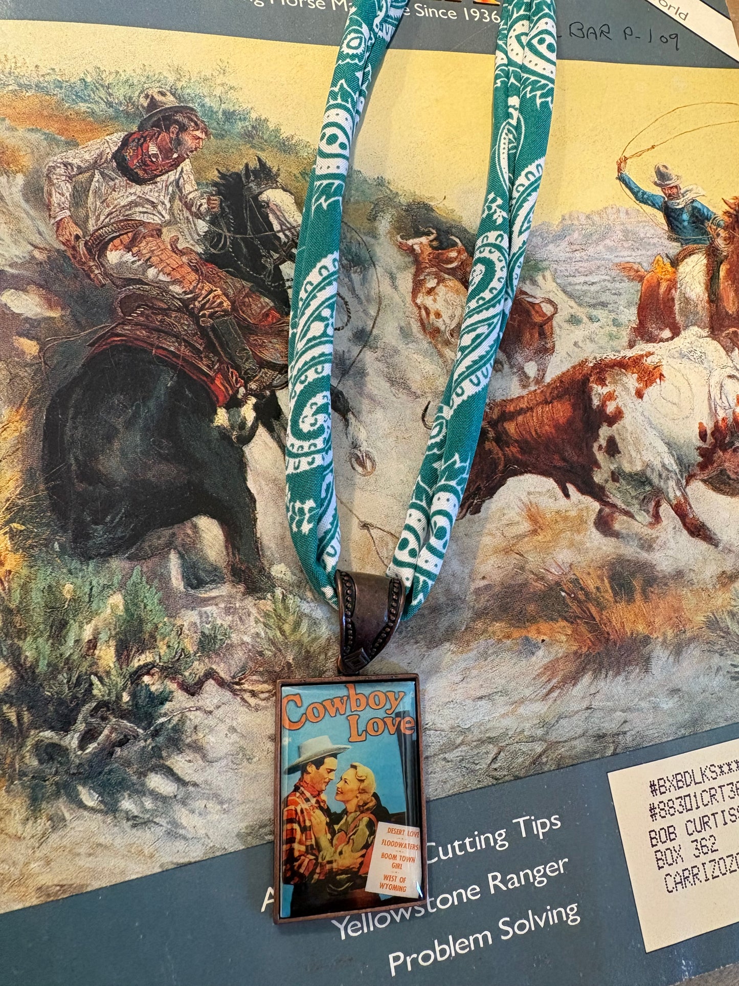 Bandanna Pendant Necklace *Cowboy Love