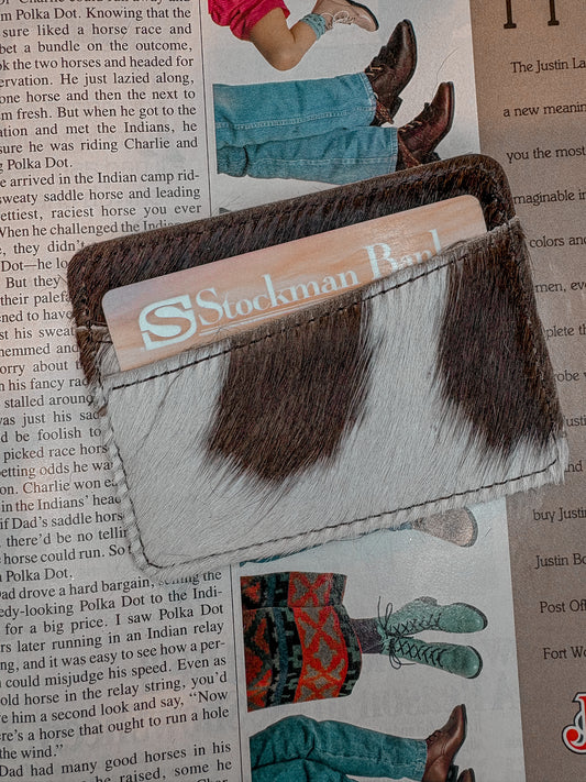 Cowhide Card & Cash Holder