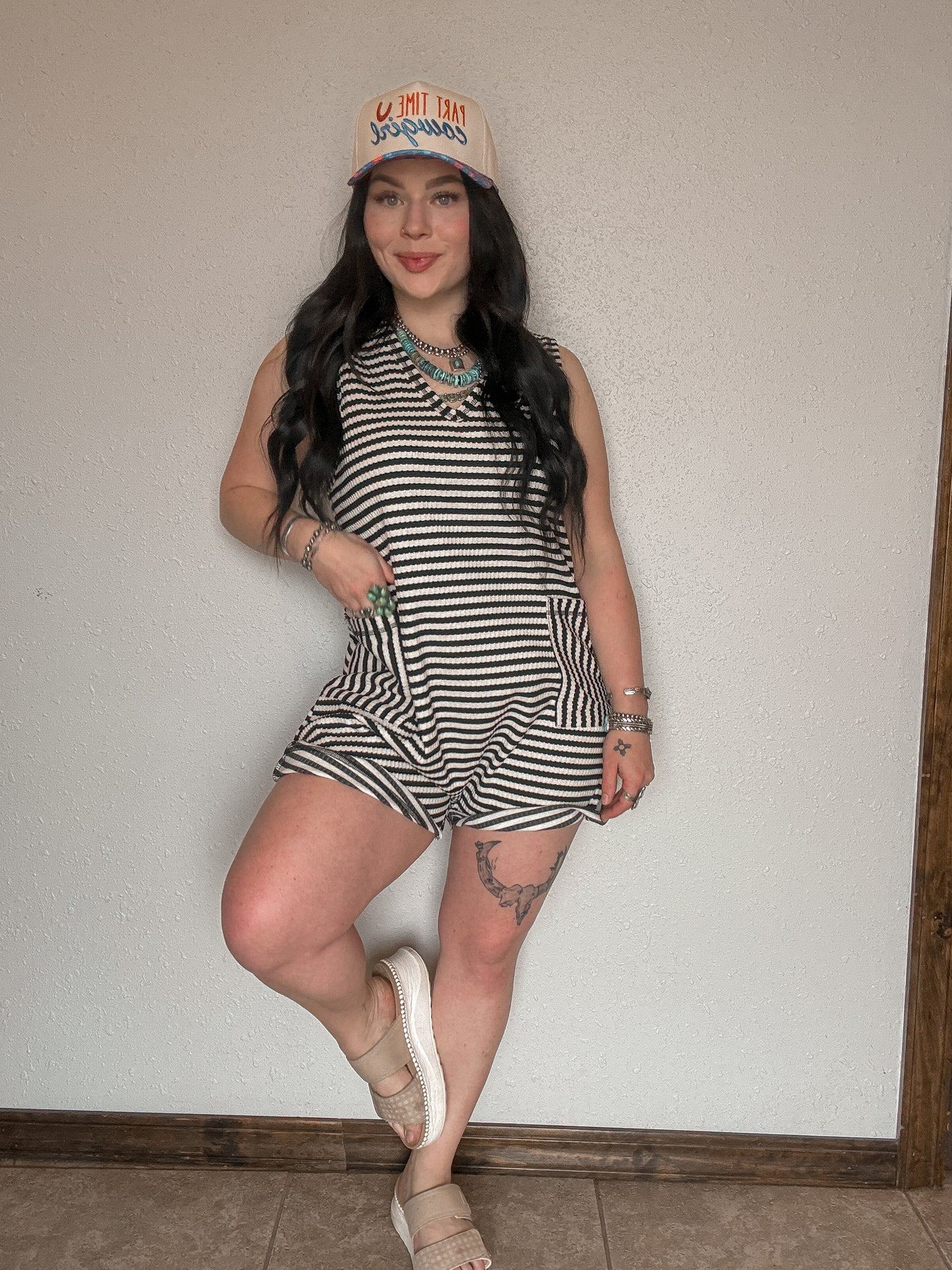 The Casual Cowgirl Romper