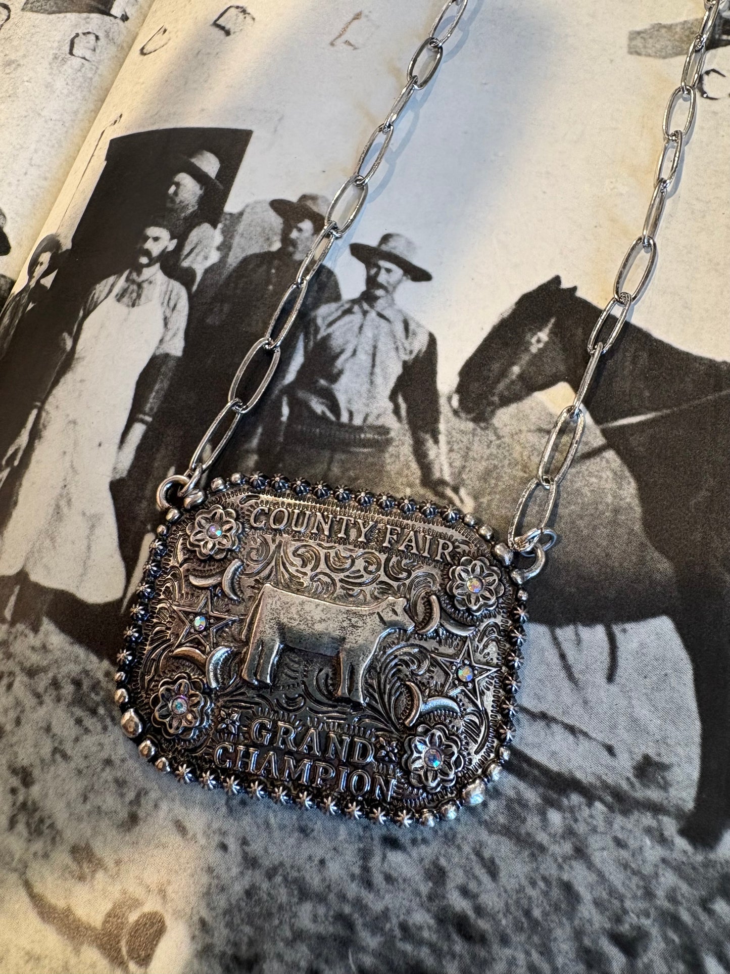 Western County Fair Champ Pendant Necklace
