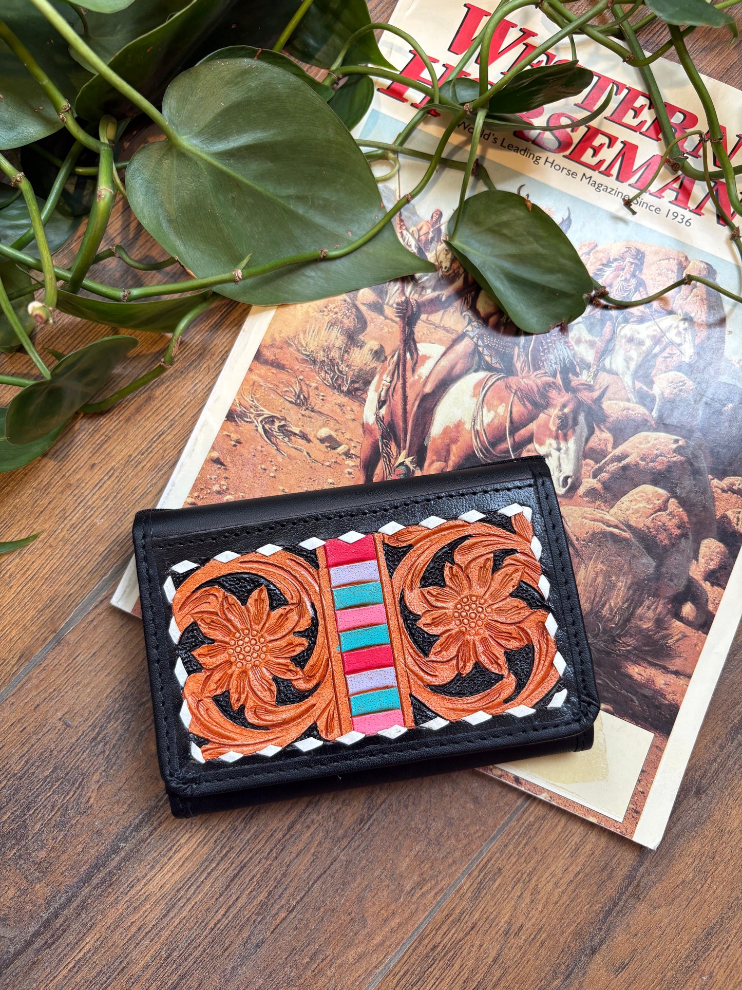 Mini Wallet with Cowhide *Serape