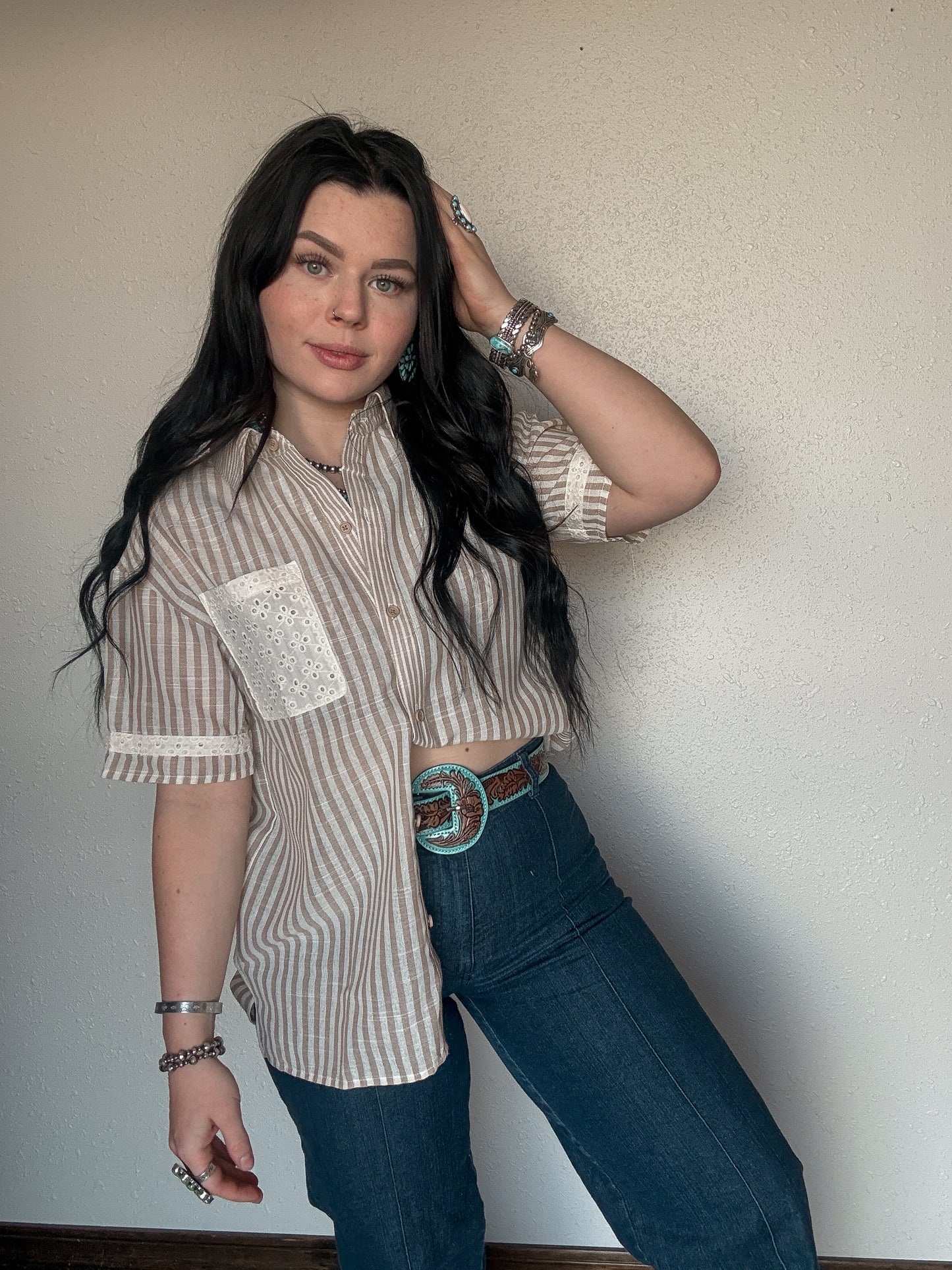 The Ester Button Up *Tan