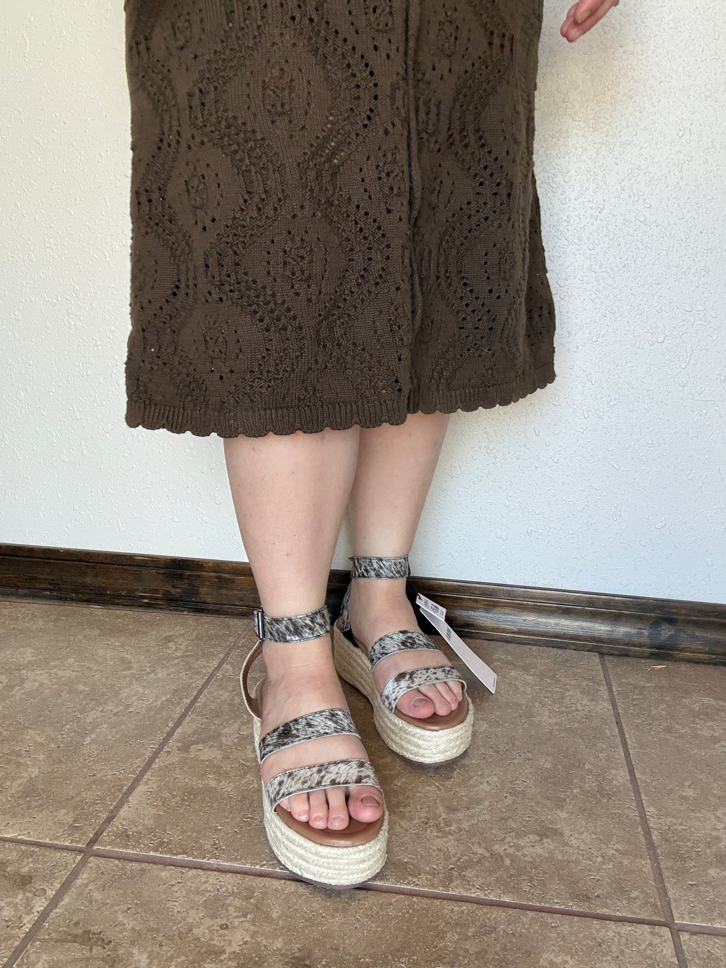 Longhorn Lasso Leather Sandals