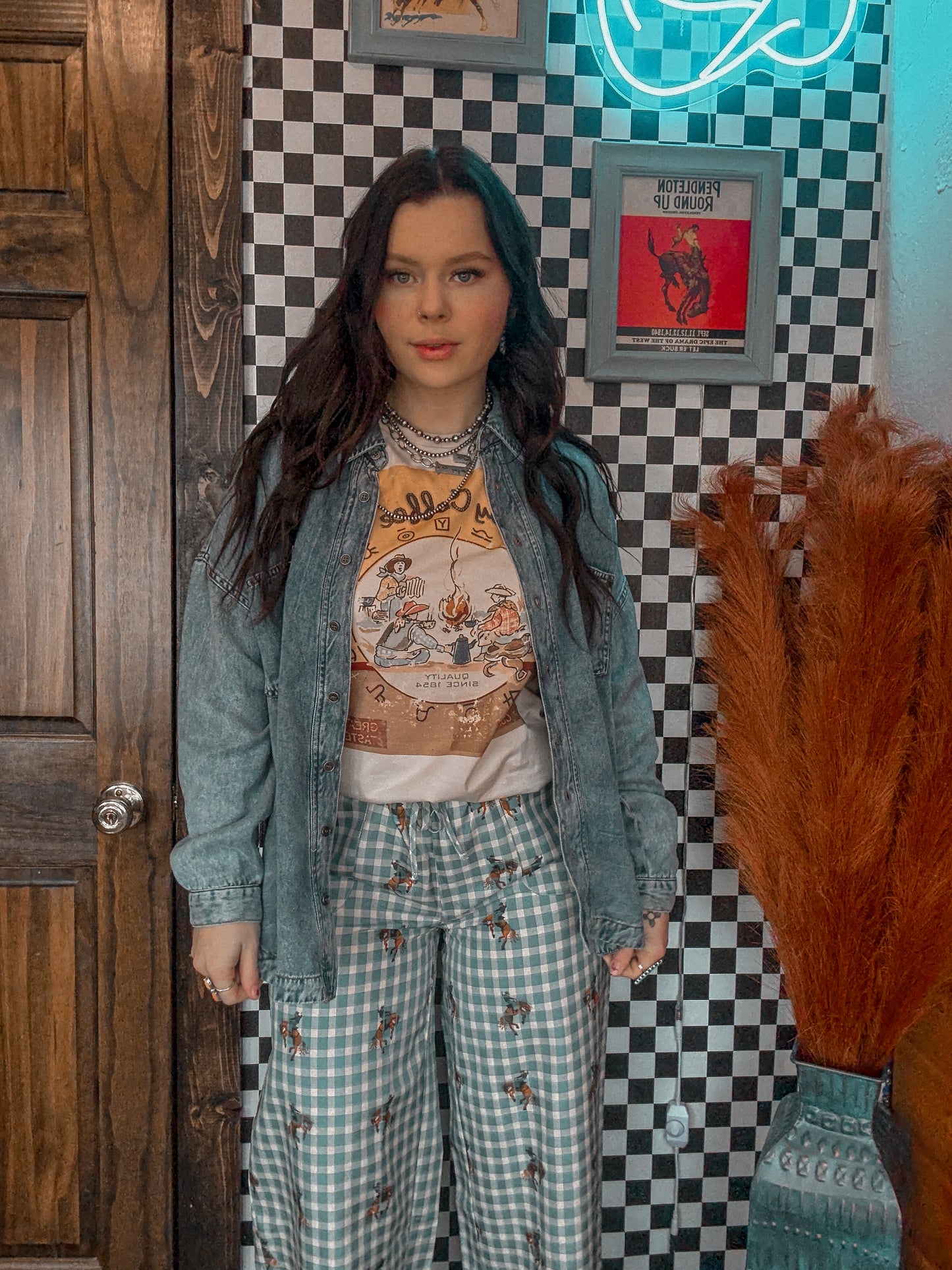 XOXO Art Cowboy Coffee Tee