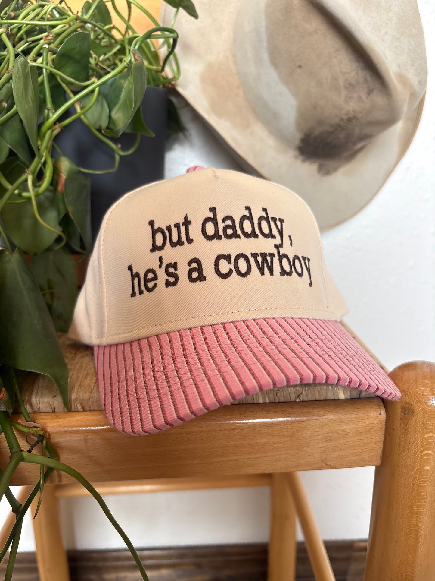 He's a Cowboy Embroidered Trucker Hat
