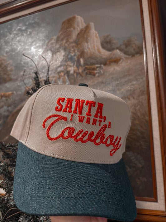 Santa I Want A Cowboy Hat