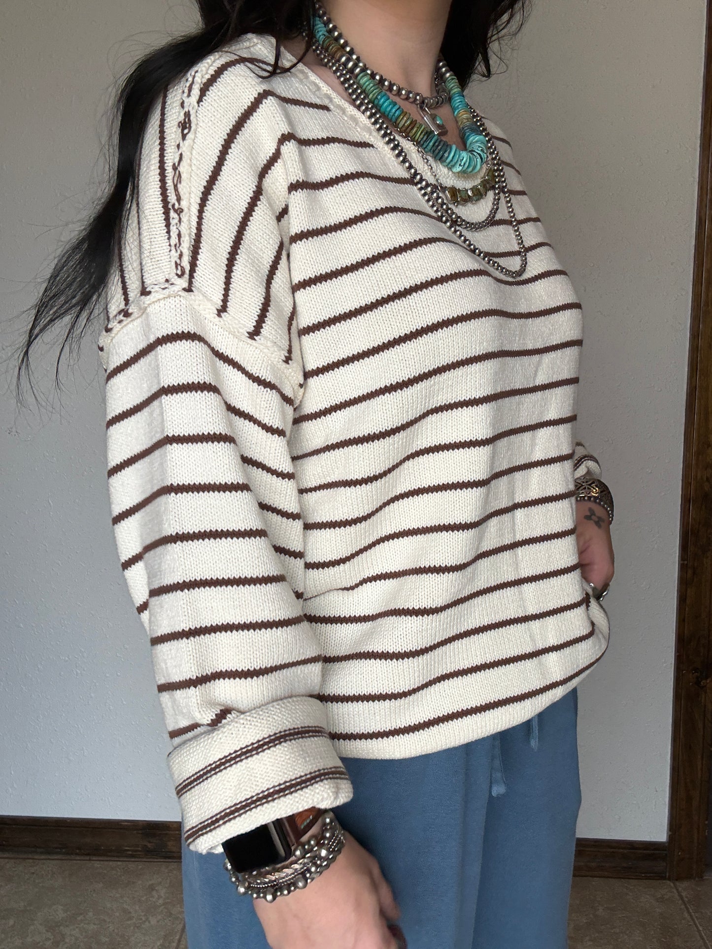 The Carmel Stripe Sweater